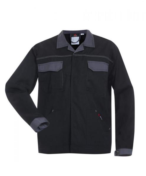 Canvas Bundjacke schwarz/grau